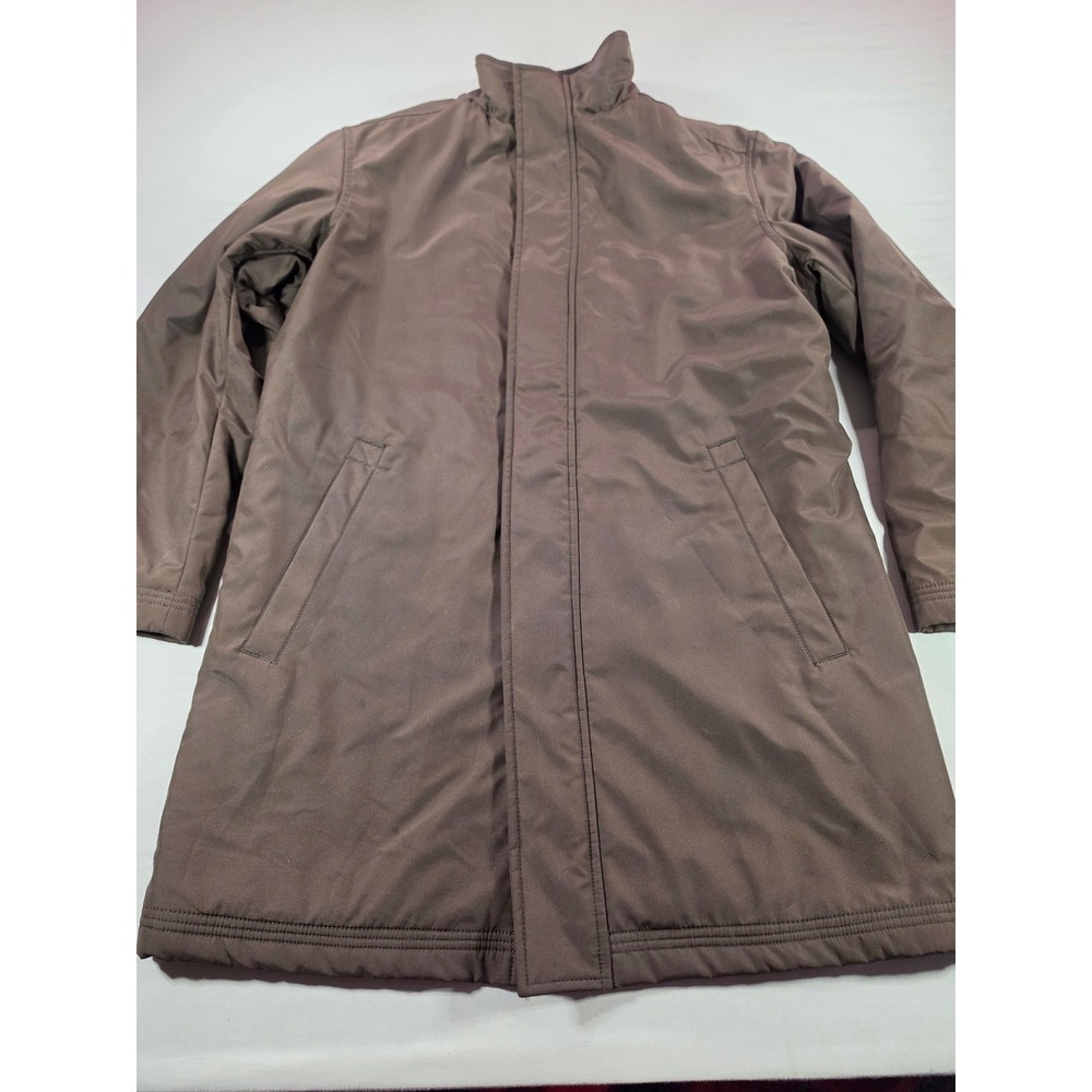 Bossini Clothing Mens Brown Quilted Lined Car Coat Jacket Size M